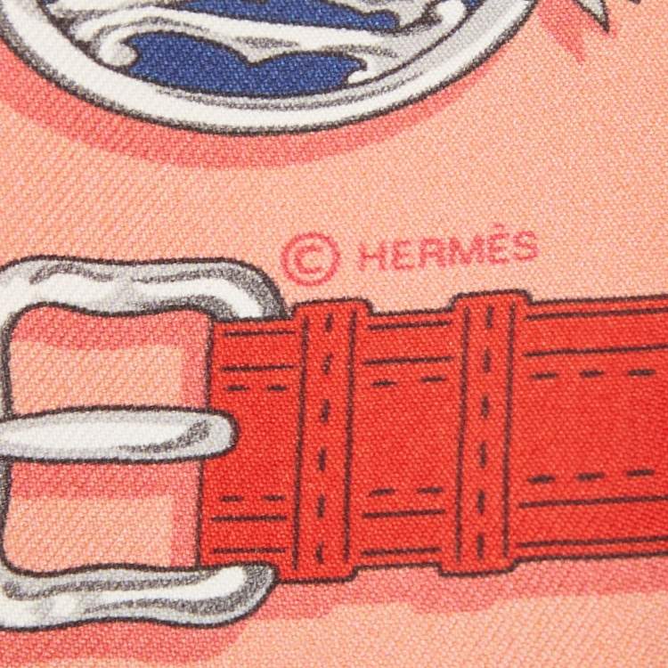 Pre Owned Hermes Multicolor Print Silk Harnais Des Presidents Scarf