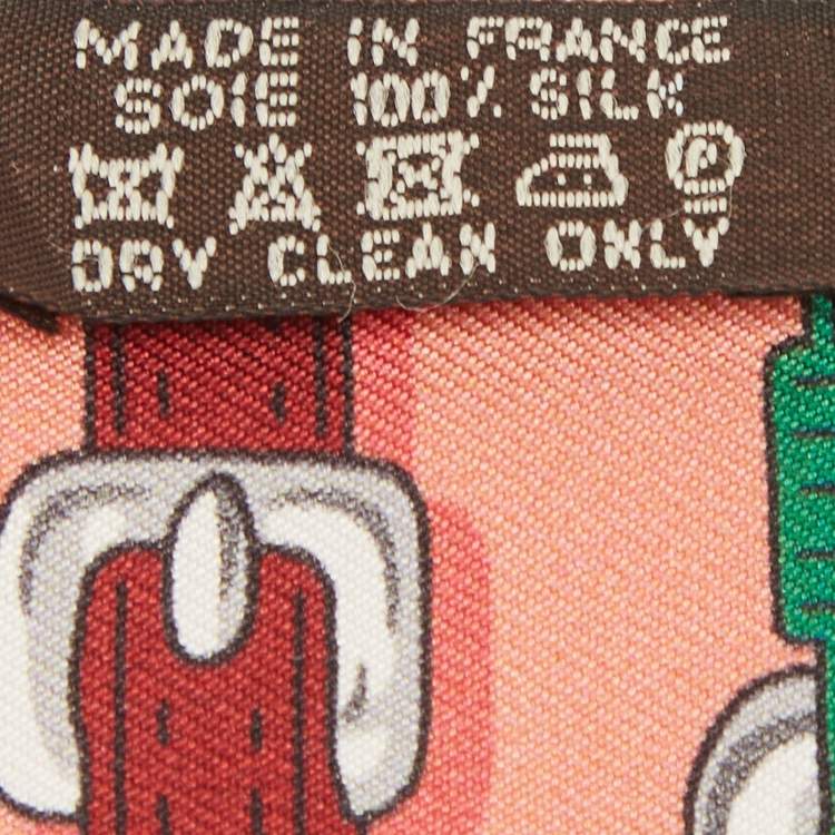 Pre Owned Hermes Multicolor Print Silk Harnais Des Presidents Scarf