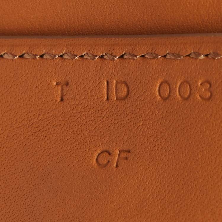 Pre Owned Hermes Collier De Chien Leather Rose Gold Tone Bracelet