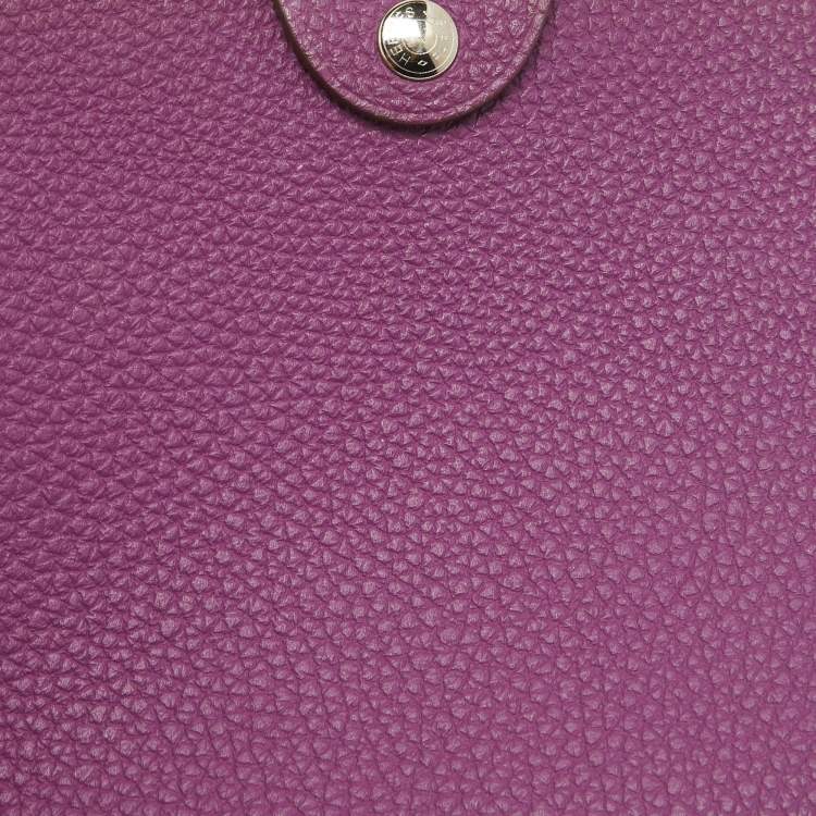 Pre Owned Hermes Anemone Togo Leather Ulysse PM Notebook Cover