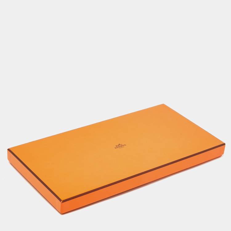 Pre Owned Hermes Bleu Roy Selle De Dignitaire Cashmere & Silk Shawl 