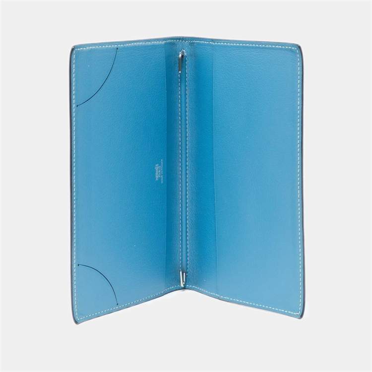 Pre Owned Hermes Celeste Swift Leather Vision II Simple Agenda Cover