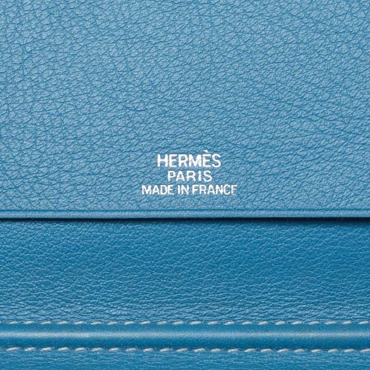 Pre Owned Hermes Celeste Swift Leather Vision II Simple Agenda Cover