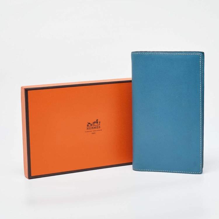 Pre Owned Hermes Celeste Swift Leather Vision II Simple Agenda Cover