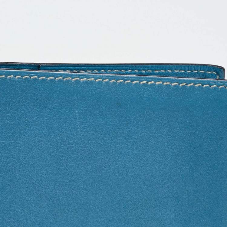 Pre Owned Hermes Celeste Swift Leather Vision II Simple Agenda Cover