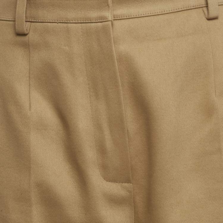 Pre Owned Hermes Brown Cotton Loose Pants M