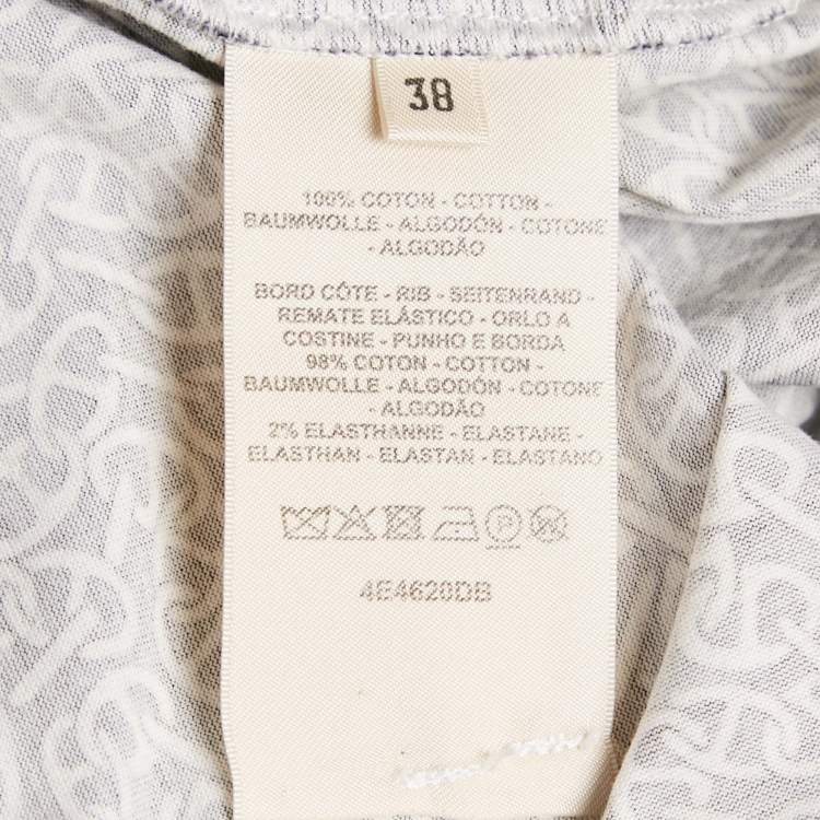 Pre Owned Hermes Black Printed Cotton Naoussa Chaine Micro T-Shirt M