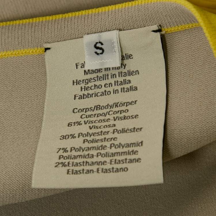 Pre Owned Hermès Grey Stretch Knit Padded Tank Top S