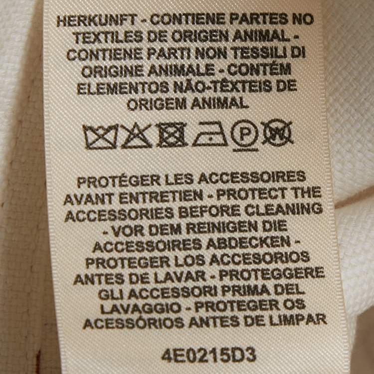 Pre Owned Hermès Off-White Printed Cotton Jacket S