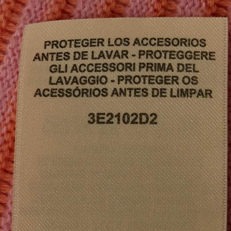 مملوكة مسبقًا Hermes Pink & Orange Cashmere Knit Long Cardigan L