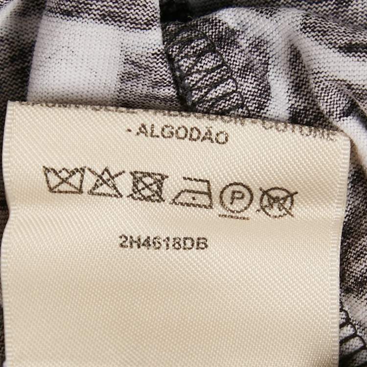 Pre Owned Hermes Black Cotton La Promenade du Matin T-Shirt M