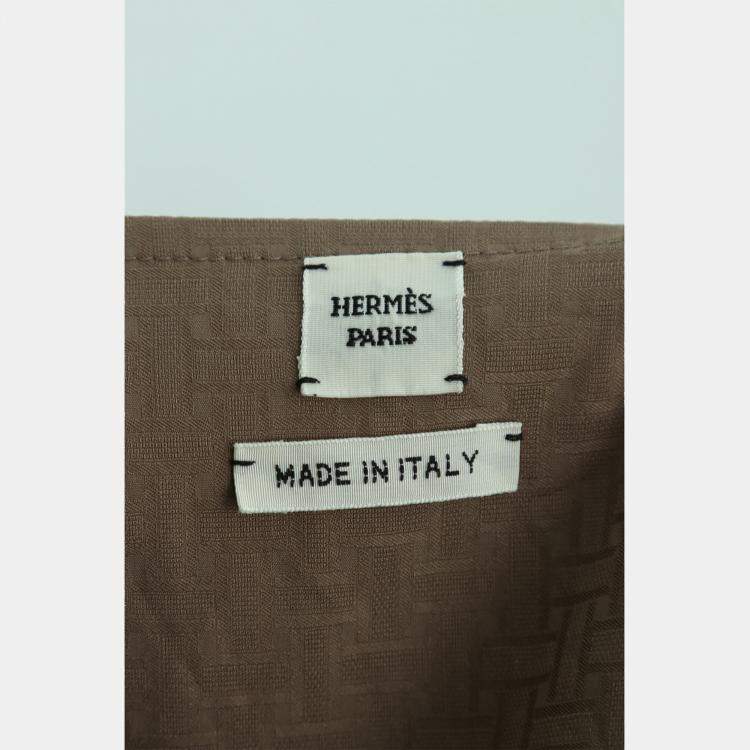 Pre Owned Hermes Short Sleeve Dress