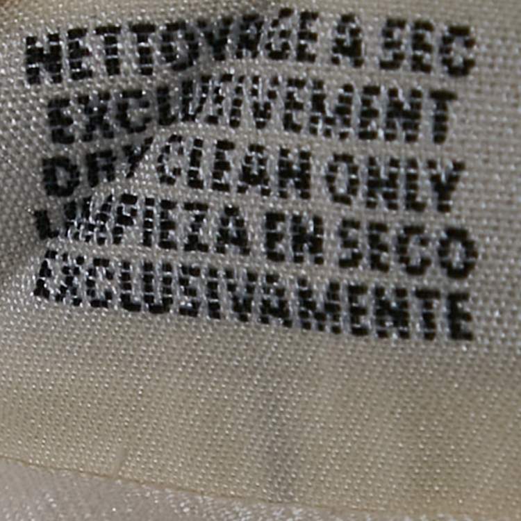 Pre Owned Hermes Cream Gabardine Trousers M