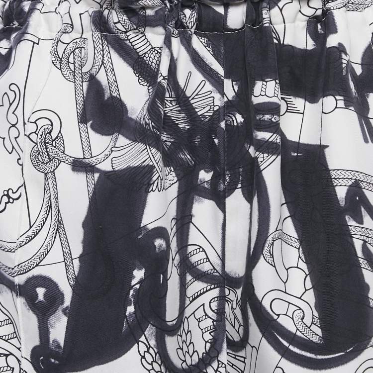 Pre Owned Hermès Cliquetis Tattoo Aquarelle Drawstring Shorts S