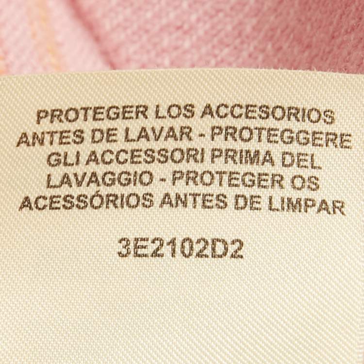 Pre Owned Hermes Pink / Orange Cashmere Knit Long Cardigan S