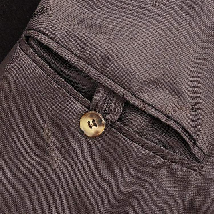 Pre Owned معطف هيرميس دافل بني مقاس 52