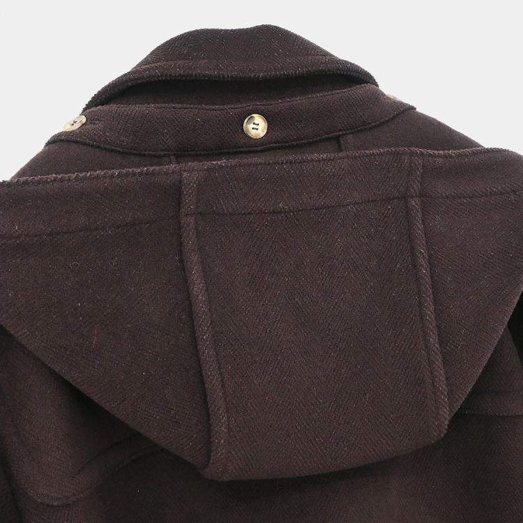 Pre Owned معطف هيرميس دافل بني مقاس 52