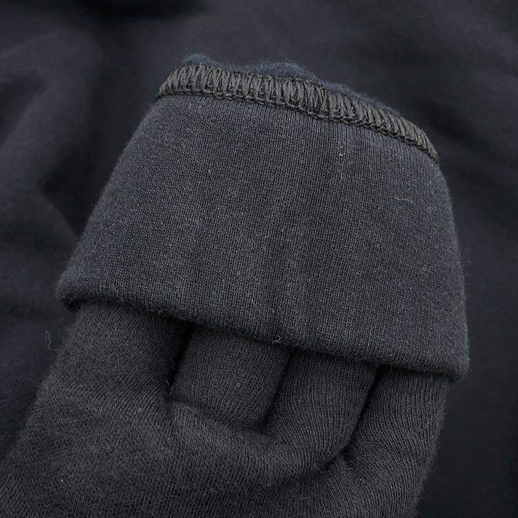 Pre Owned Hermes Knitted Fabric Shirt (Hermes Fit) Size S Black Cotton100%