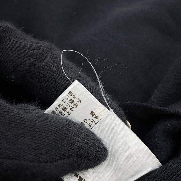 Pre Owned Hermes Knitted Fabric Shirt (Hermes Fit) Size S Black Cotton100%