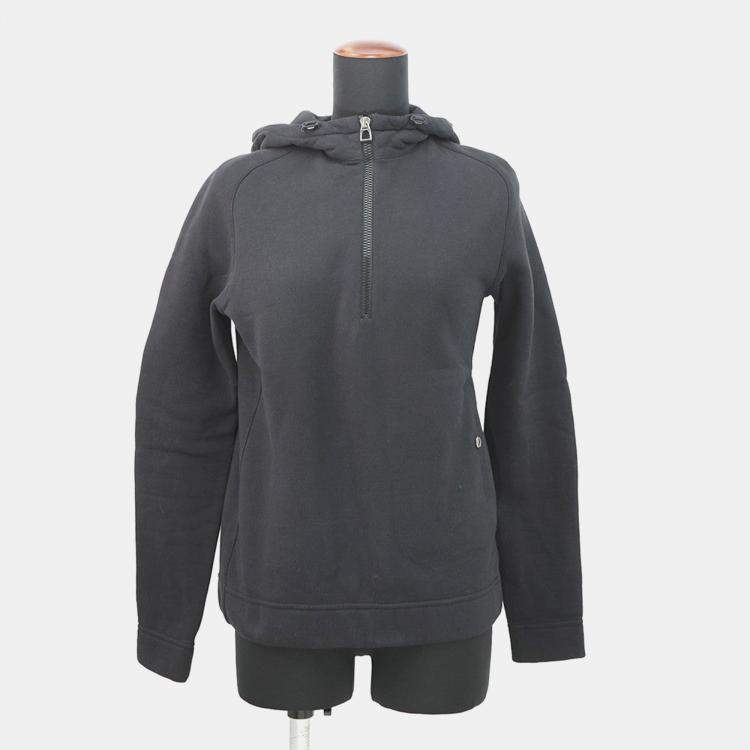 Pre Owned Hermes Knitted Fabric Shirt (Hermes Fit) Size S Black Cotton100%