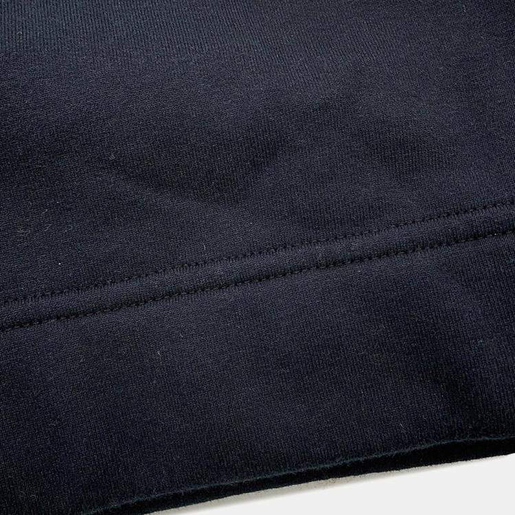 Pre Owned Hermes Knitted Fabric Shirt (Hermes Fit) Size S Black Cotton100%