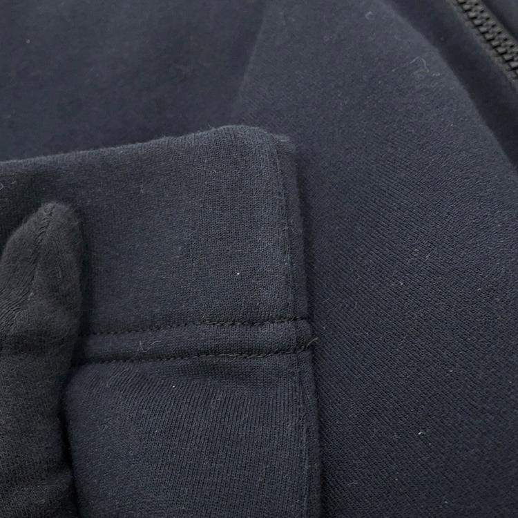 Pre Owned Hermes Knitted Fabric Shirt (Hermes Fit) Size S Black Cotton100%