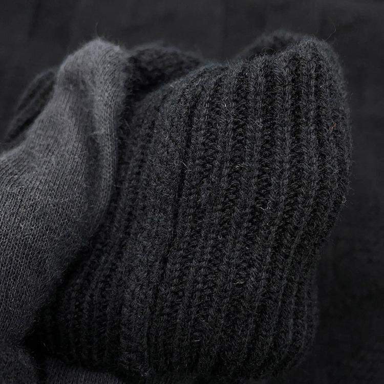 Pre Owned سترة هيرمس صوفية بنمط H مقاس 34 أسود صوف 100%