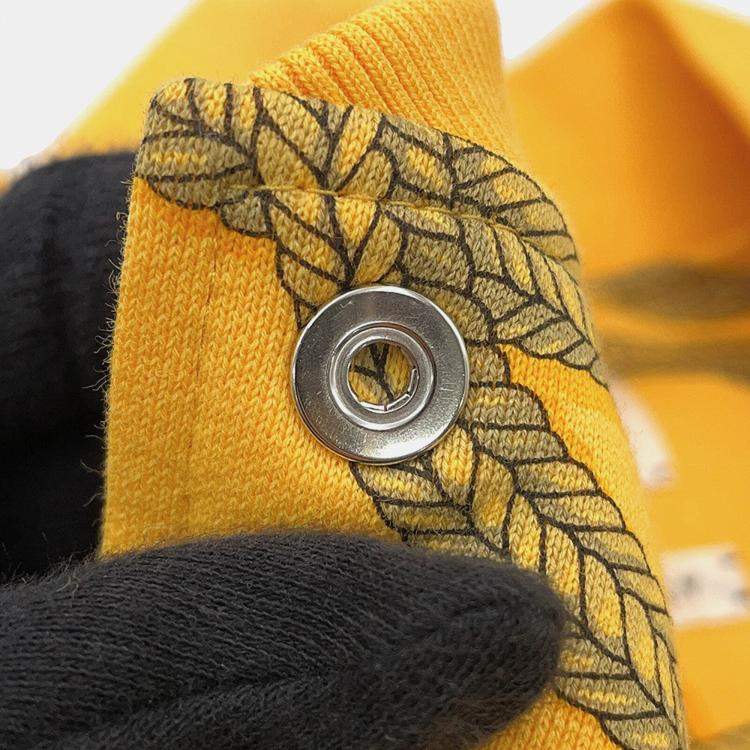 Pre Owned Hermes Parfroy Remix Teddy Blouson Size 34 Jaune Mimosa Cotton100%