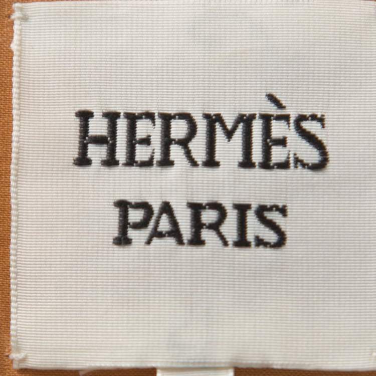 Pre Owned Hermes Blue Lambskin Blazer M
