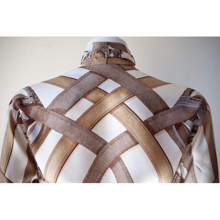 Pre Owned Hermes Multicolor Giacca in seta Jacket Size Tg.36 FR