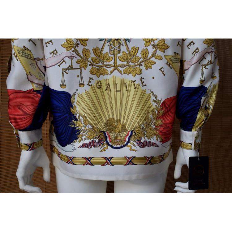 Pre Owned Hermes Multicolor Camicia in seta Shirt Size Tg.36 FR