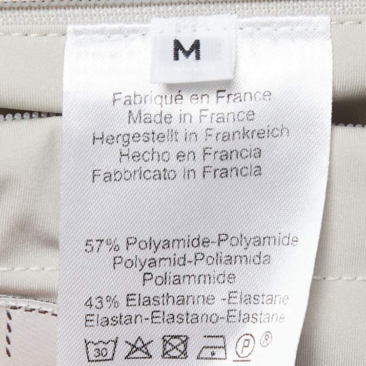Pre Owned Hermes Beige Polyamide Stretch Leggings M