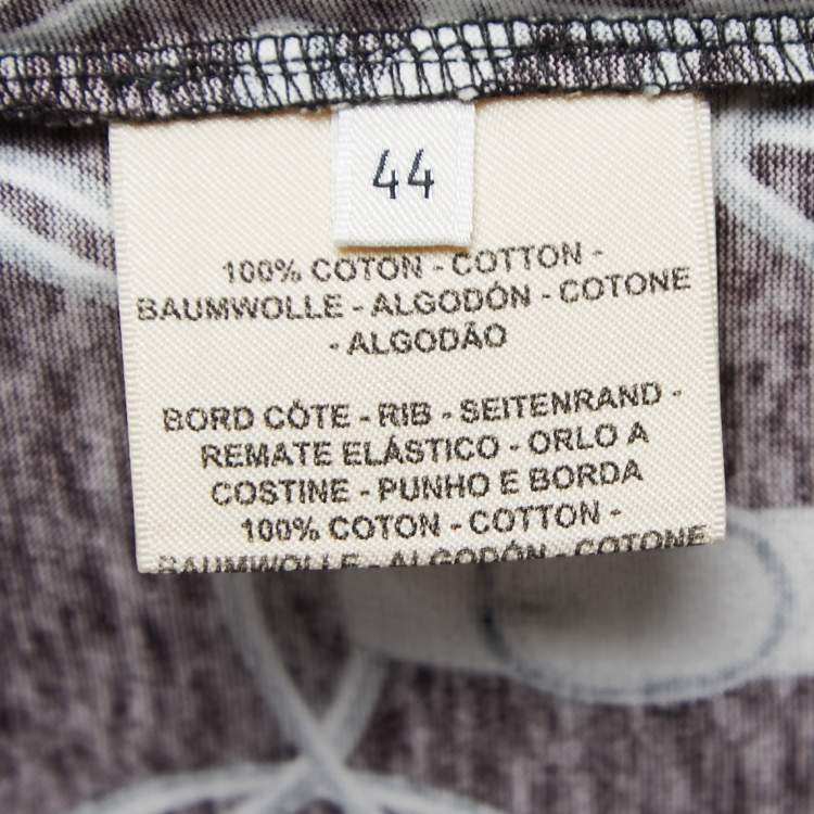 مملوكة مسبقًا Hermès  Black Promenade du Matin Cotton Crew Neck T-Shirt L
