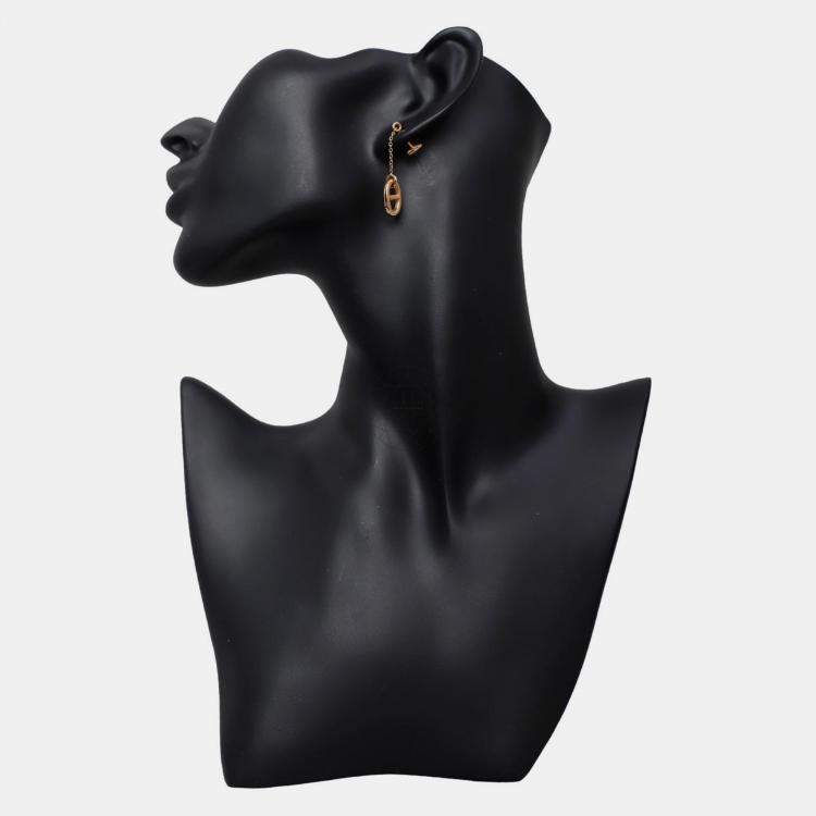 Pre Owned Hermes Rose Gold Farandole Earrings