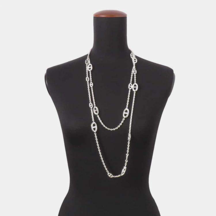 Pre Owned Hermes Farandole Long Necklace Size 160