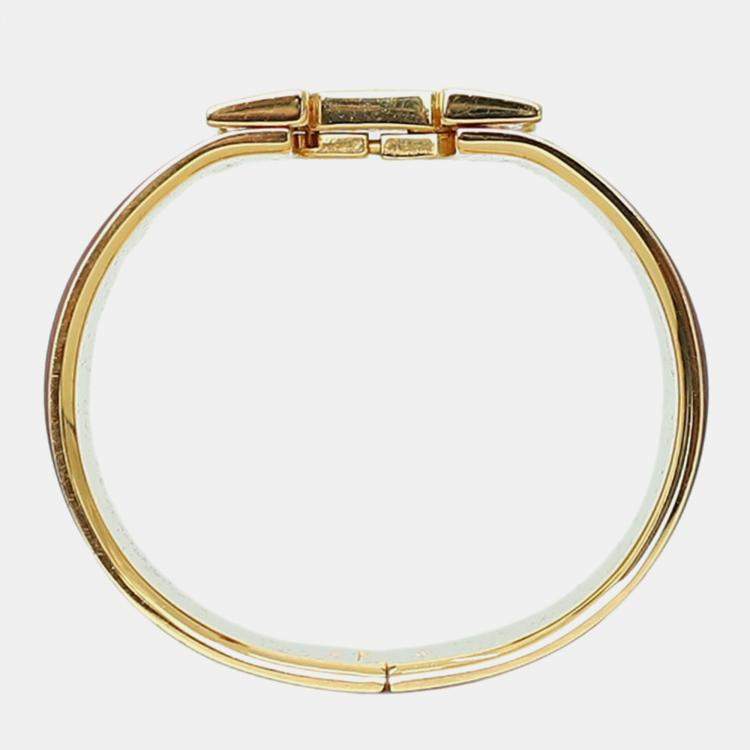 Pre Owned Hermes Clic H Bangle Bracelet