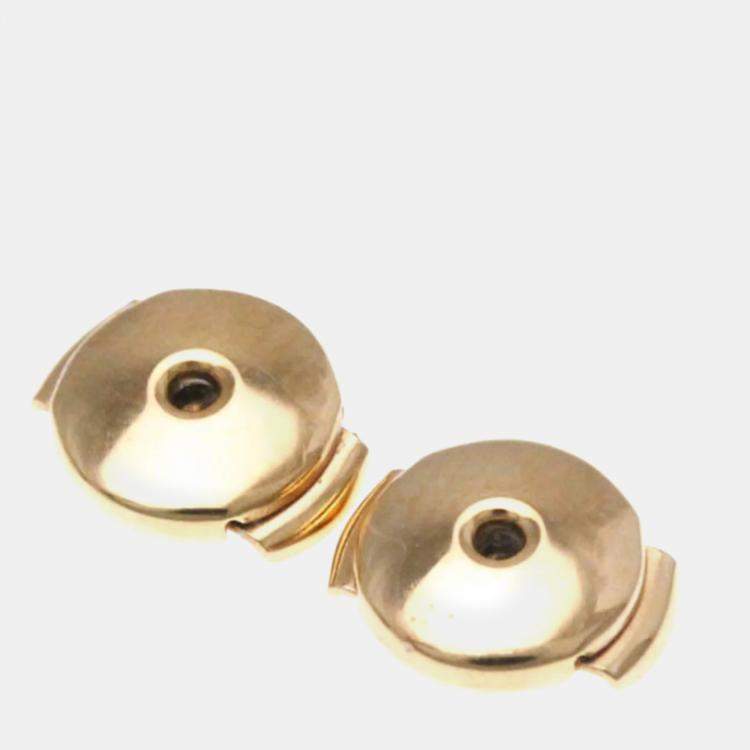 Pre Owned Hermes Chaine D'ancre Farandole 18K Rose Gold Stud Earrings