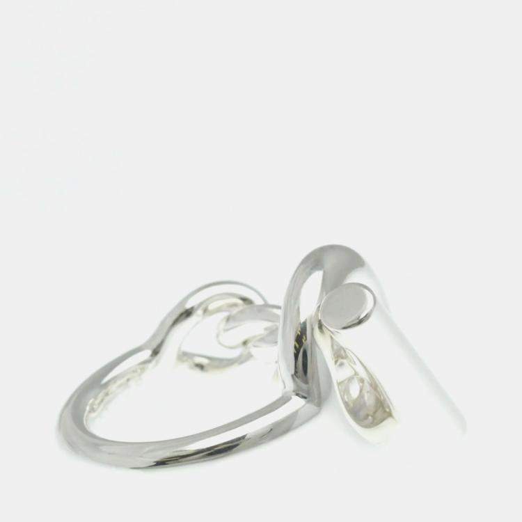 Pre Owned Hermes Croisette Ring Silver 925 Band Ring 