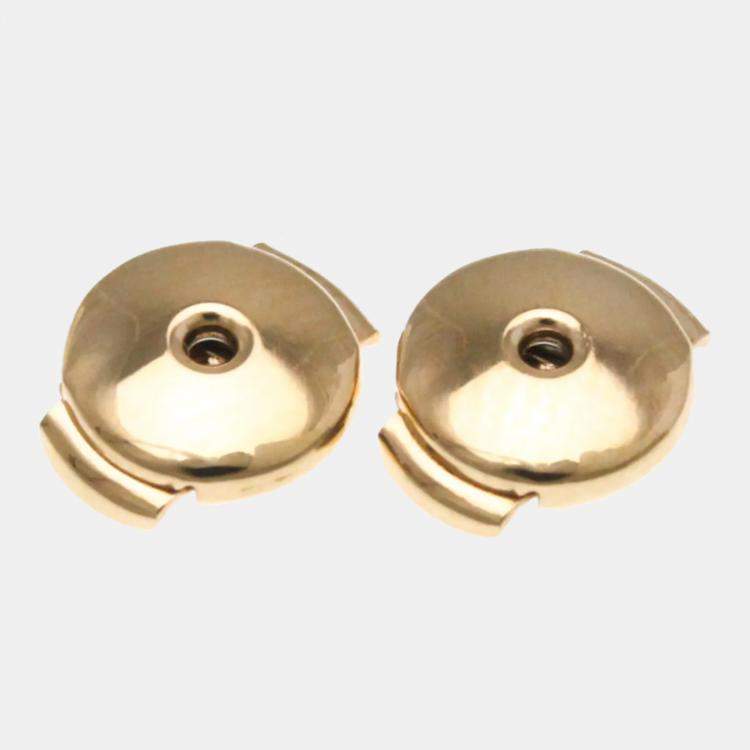 Pre Owned Hermes Chaine d’Ancre Farandole 18K Rose Gold Stud Earrings