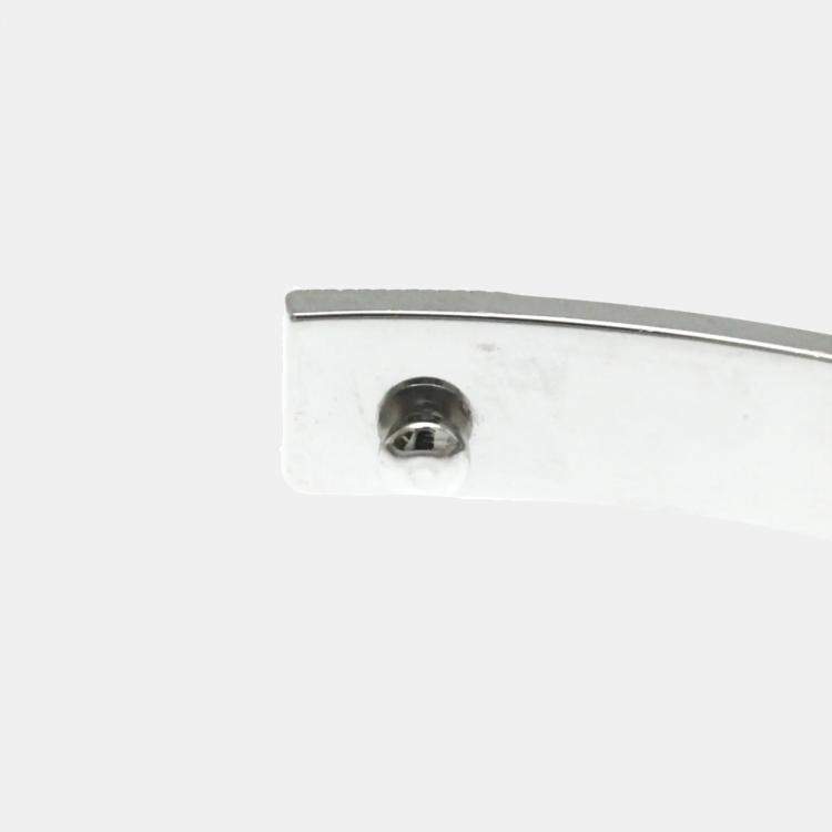 Pre Owned Hermes Collier de Chien Small 18K White Gold and Diamond Bangle Bracelet
