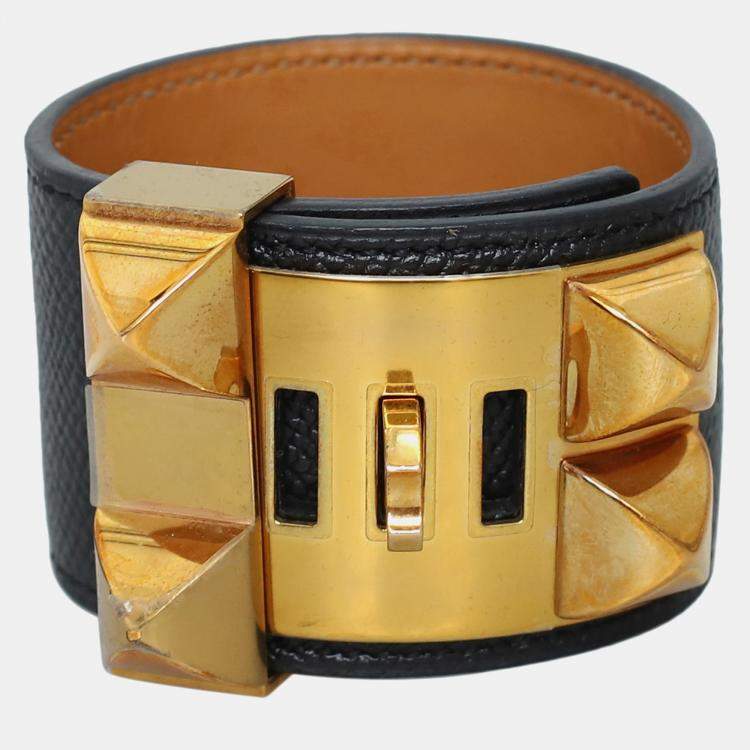 Pre Owned Hermes Collier De Chien Epsom Bracelet