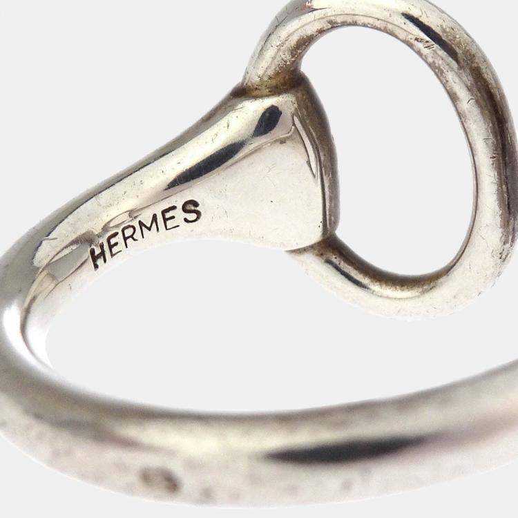 Pre Owned Hermes Ring Nausicaa SV925 Silver #51