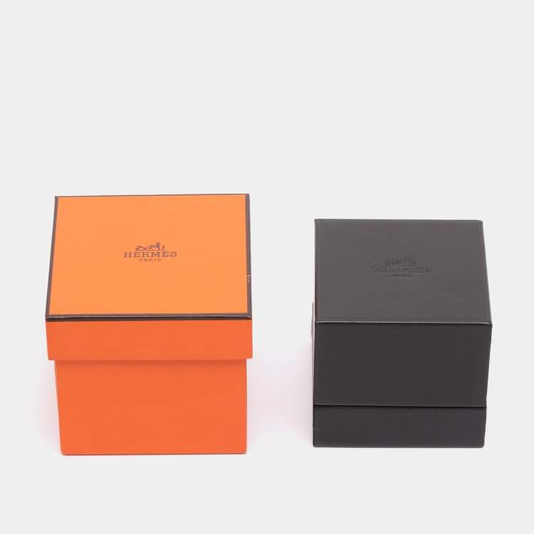 Pre Owned خاتم هيرمس كيلي ألماس ذهب وردي عيار 18 مقاس 51