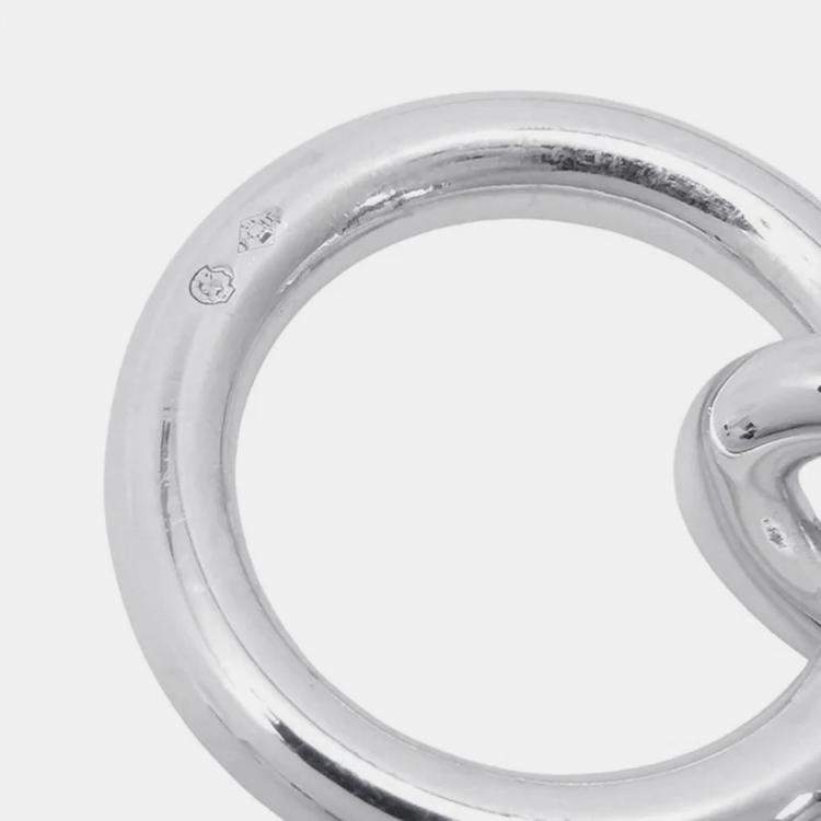 Pre Owned Hermes Chaine D'Ancre Bracelet 12 Frames Size Gm Sv925