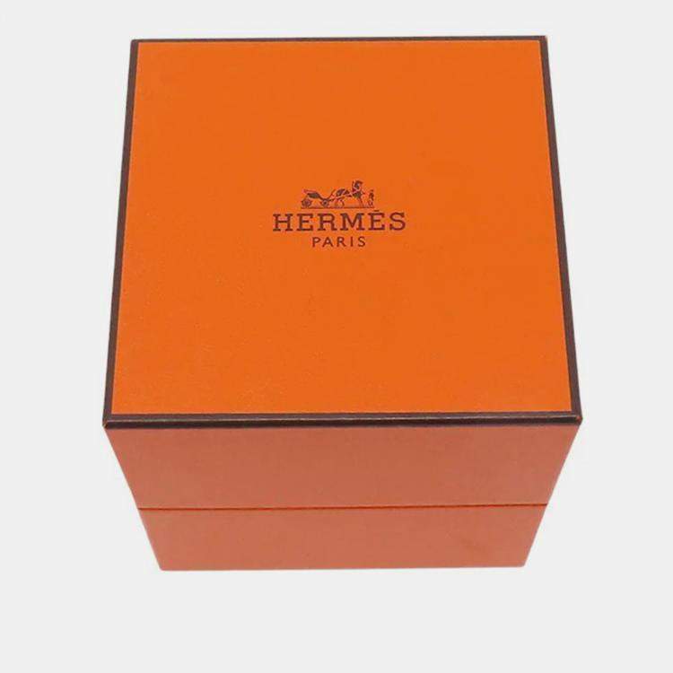 Pre Owned Hermes Chaine D'Ancre Bracelet 12 Frames Size Gm Sv925