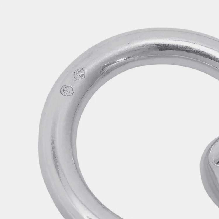 Pre Owned Hermes Chaine D'Ancre Bracelet 12 Frames Size Gm Sv925