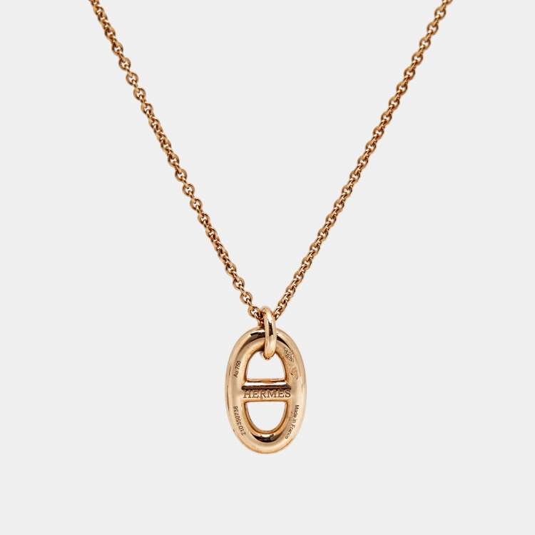 Pre Owned Hermès Farandole 18k Rose Gold Necklace