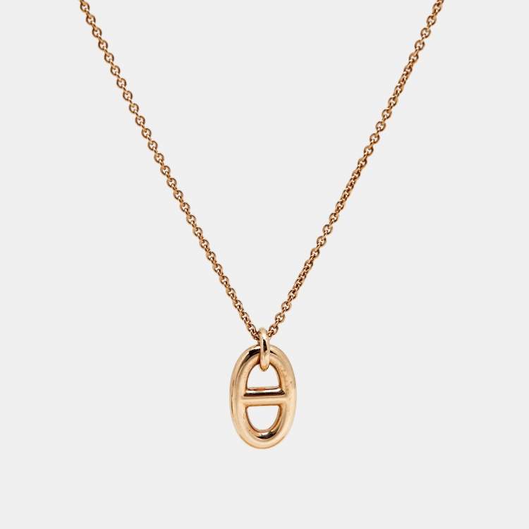 Pre Owned Hermès Farandole 18k Rose Gold Necklace