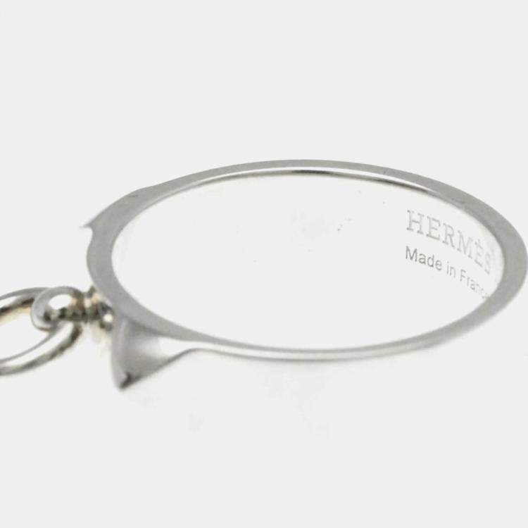Pre Owned Hermes Collier De Chien Ring Silver 925 Fashion No Stone Band Ring Silver