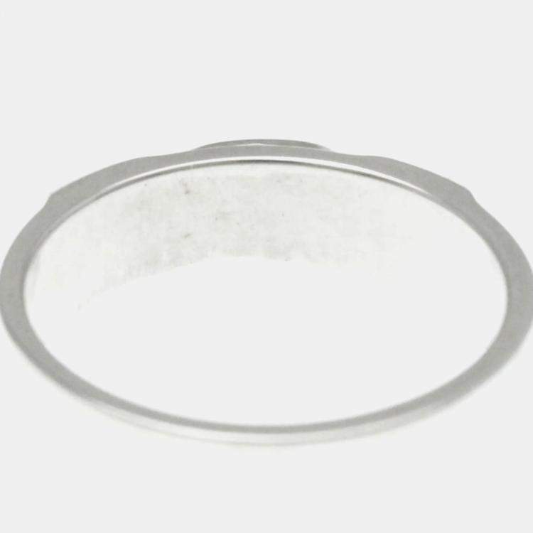 Pre Owned Hermes Collier De Chien Ring Silver 925 Fashion No Stone Band Ring Silver
